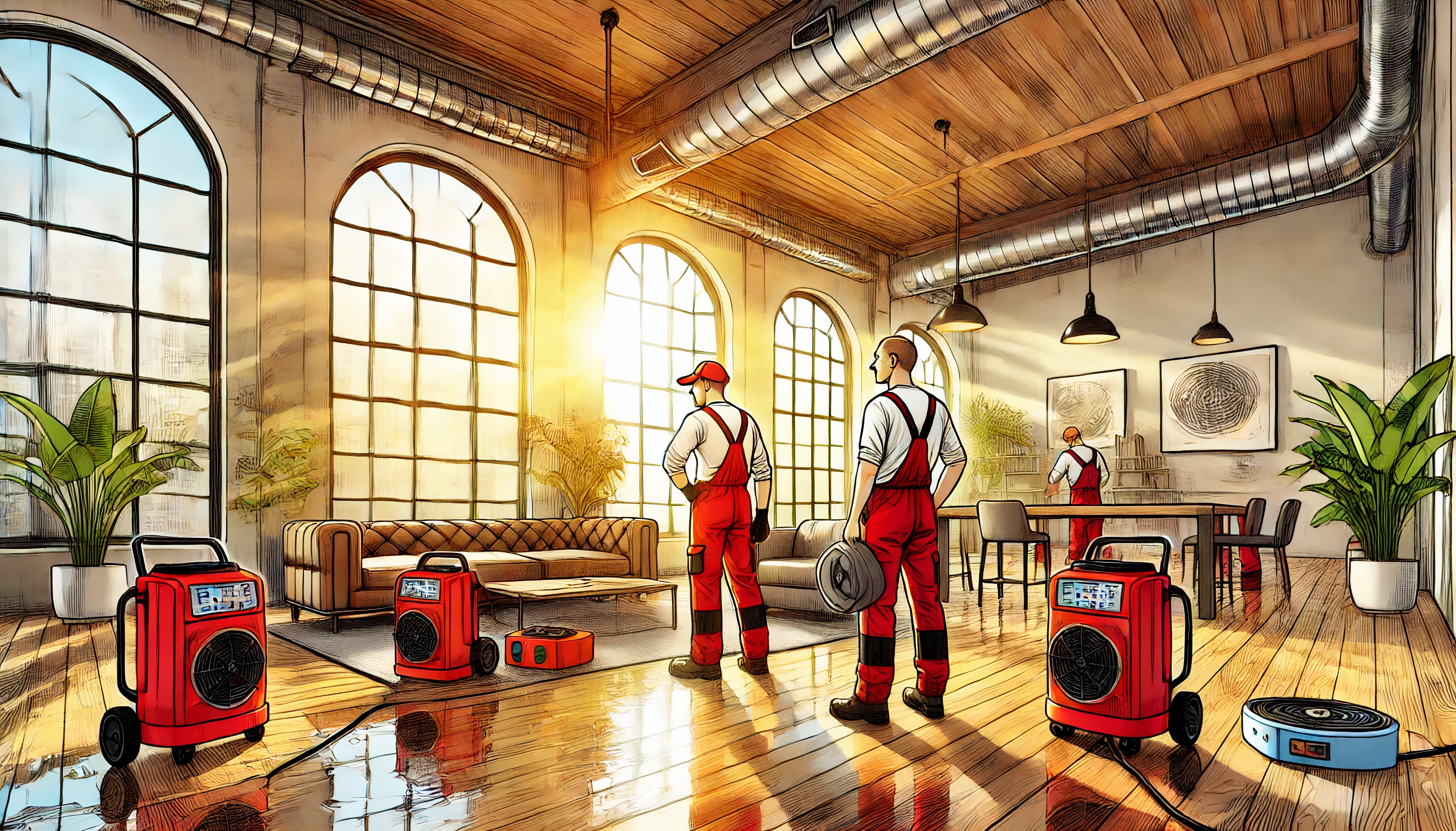 Basement flood cleanup