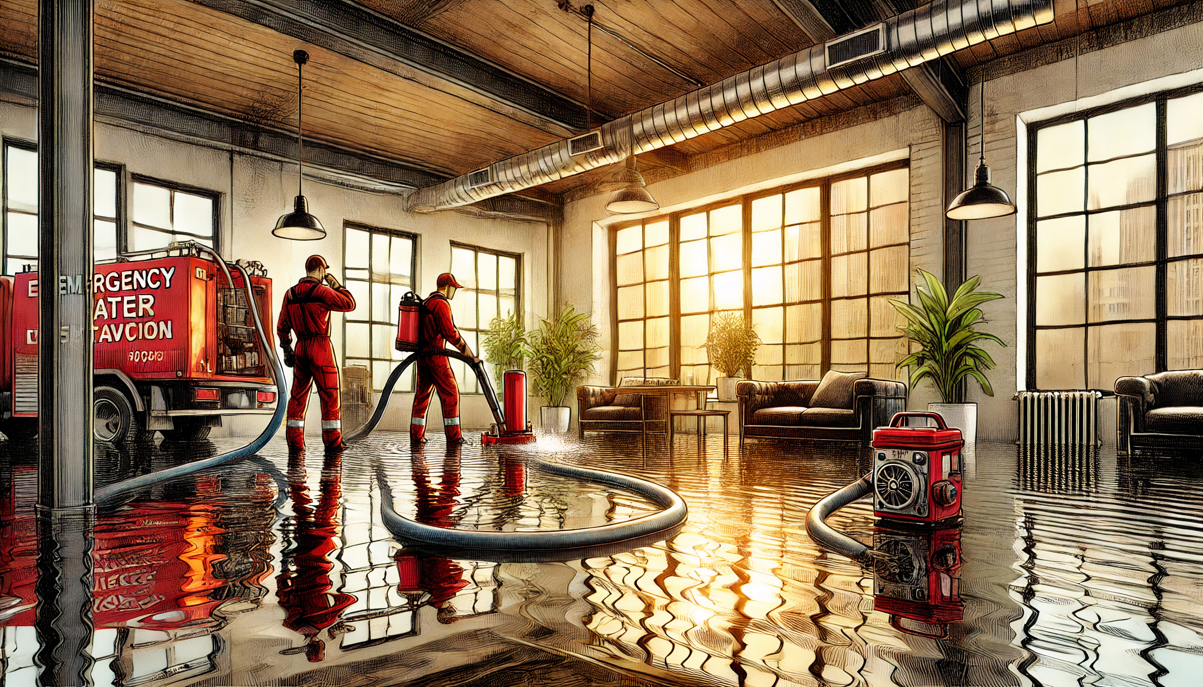 Burst pipe cleanup